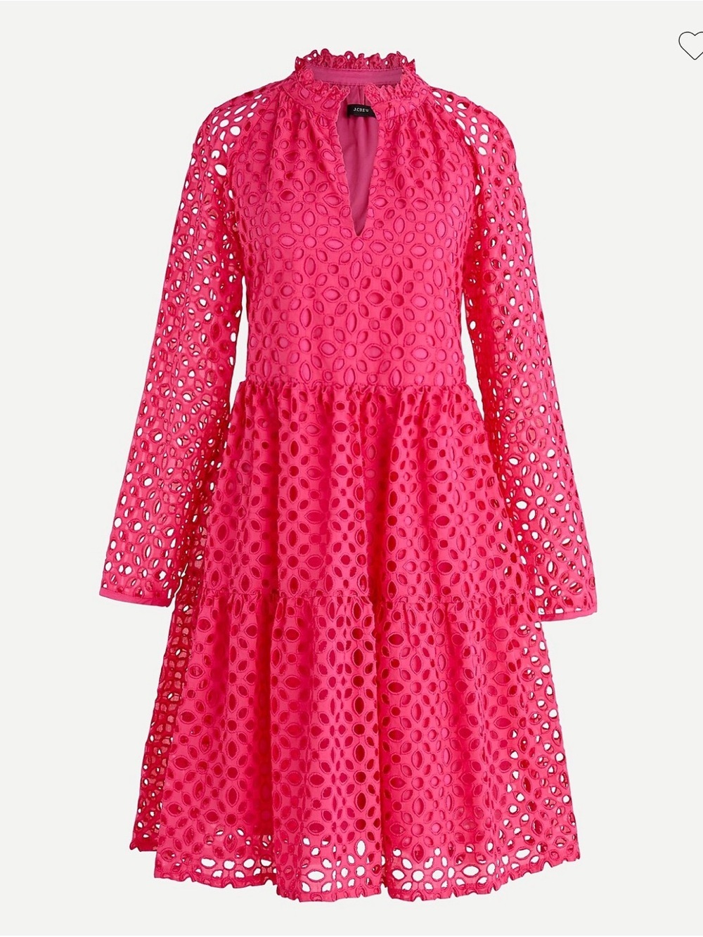 NWT J Crew Tall tiered popover dress in embroidered eyelet